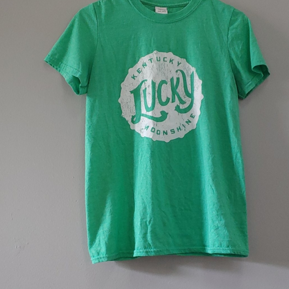 S Green Kentucky Lucky Moonshine Shirt